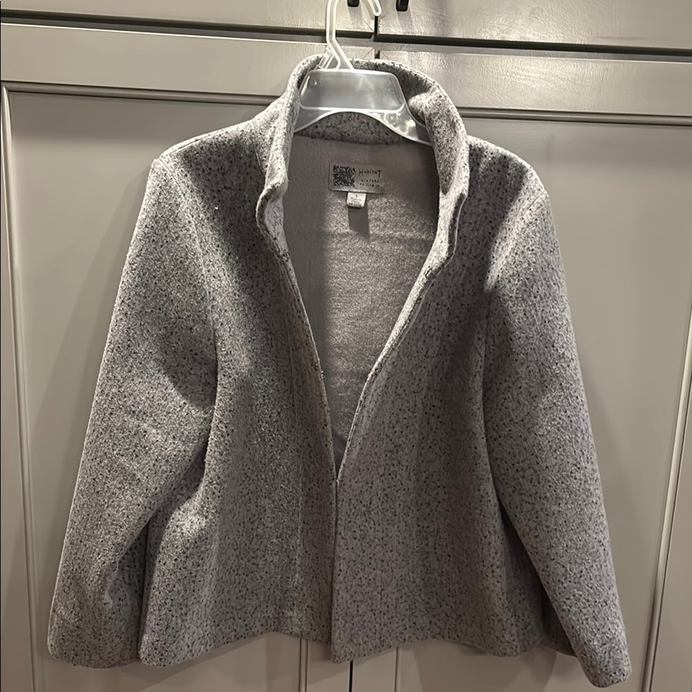 Habitat sz L Gray Wool Blend Jacket